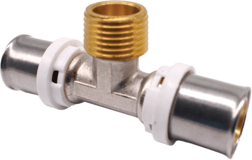 K-FLEX пресс-фитинг тройник с наружной резьбой 16х1/2″ мм